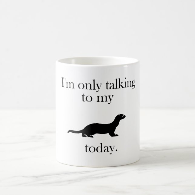 Gespräch zur Frettchen-Tasse Kaffeetasse (Mittel)