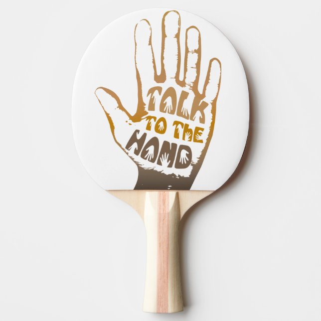 Gespräch zur Hand Tischtennis Schläger (Vorderseite)