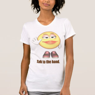 Gespräch zur Handdamen-lässigen Schaufel T-Shirt