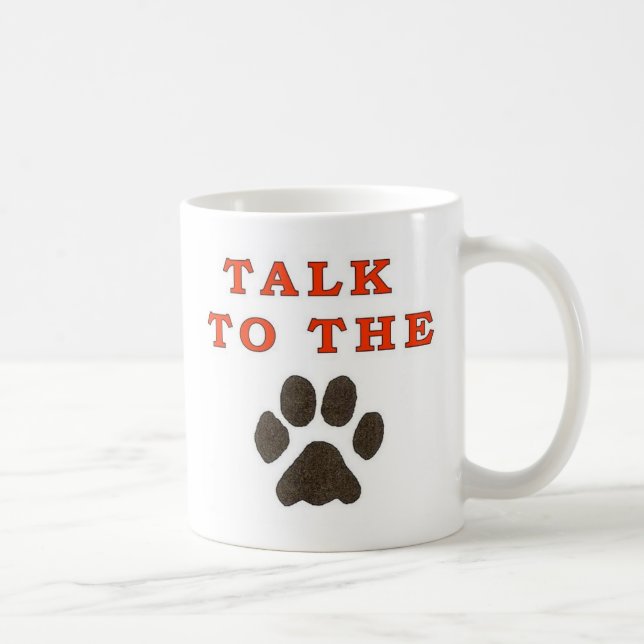 GESPRÄCH ZUR TATZE KAFFEETASSE (Rechts)