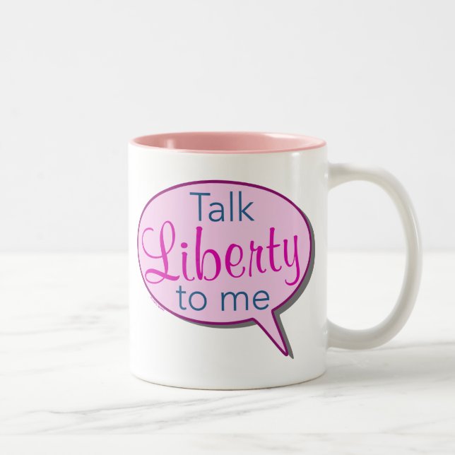 "Gesprächs-Freiheit zu mir" Tasse (Rechts)