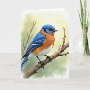 Gesprenkelte Vogel-Szenenkarte Karte