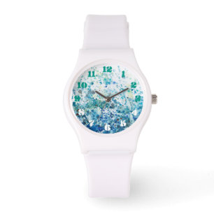 Gesprenkeltes Meer I Armbanduhr