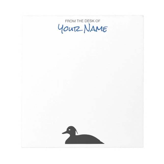 gespülte Ente - Personalisierter Notepad Notizblock (Vorderseite)