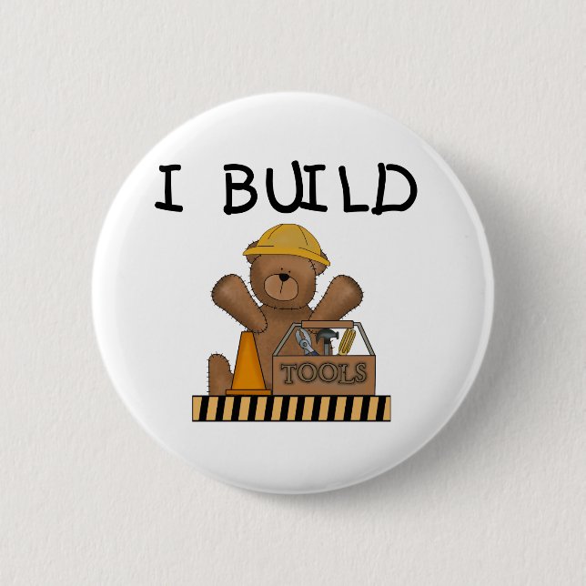 Gestalt-T-Shirts und Geschenke des Bau-I Button (Vorderseite)