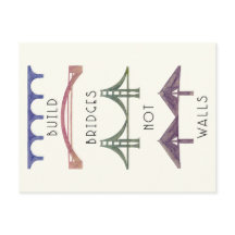 Gestalt überbrückt nicht Wand-Postkarte