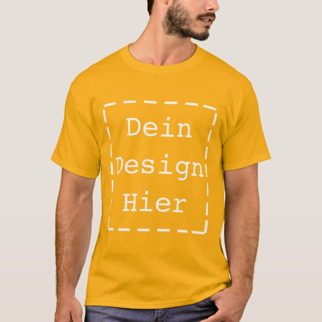 Gestalte Dein Eigenes Männer Basic T-Shirt (Vorderseite)