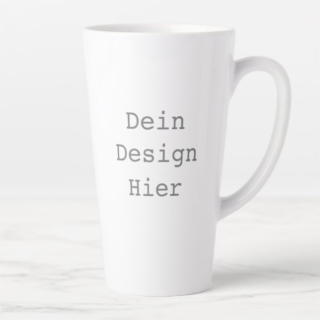 Gestalte deine eigene 0,48l Große Latte Tasse (Rechts)