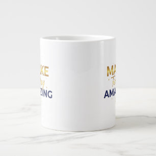 Gestalte den heutigen Tag unglaublich Gold Navy So Jumbo-Tasse