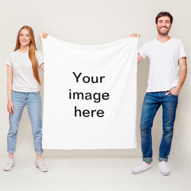 Gestalted Fleecedecke (Beispiel)