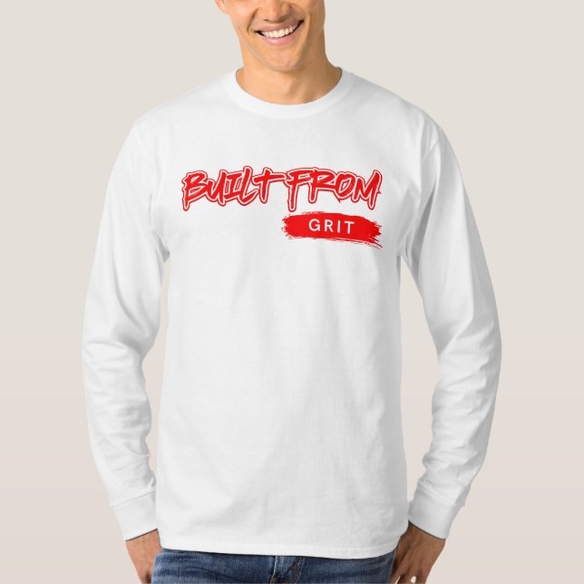 Gestalten aus Grit™ Red Letters reale Hustle alle  T-Shirt (Vorderseite)