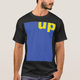 Gestalten Sie einfach "Rechteck blau nach oben" +  T-Shirt