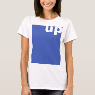 Gestalten Sie einfach "Rechteck blau nach oben" +  T-Shirt