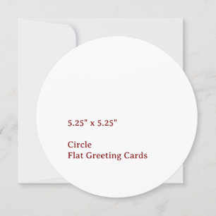 Gestalten Sie Ihr eigenes 5,25" x 5,25" Kreis Flac Karte