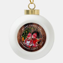 Gestalten Sie Ihr eigenes Foto - Weihnachten Keramik Kugel-Ornament
