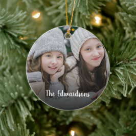 Gestalten Sie Ihr eigenes Foto - Weihnachten Keramik Ornament