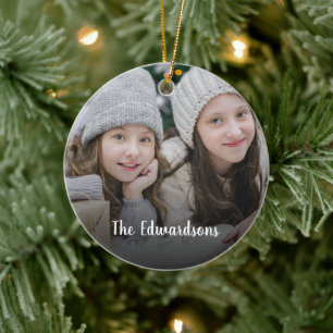 Gestalten Sie Ihr eigenes Foto - Weihnachten Keramik Ornament