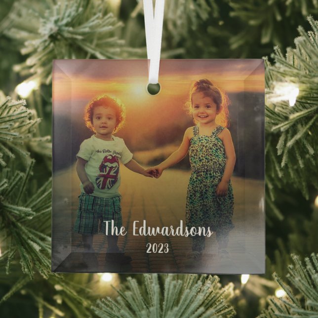 Gestalten Sie Ihr eigenes Foto - Weihnachten Ornament Aus Glas (Insitu)
