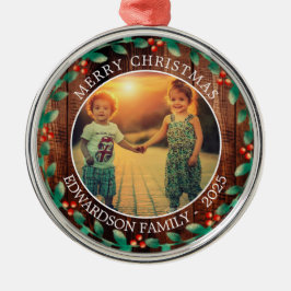 Gestalten Sie Ihr eigenes Foto - Weihnachten Ornament Aus Metall