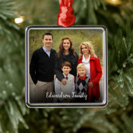 Gestalten Sie Ihr eigenes Foto Weihnachten Ornament Aus Metall