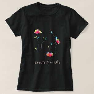 Gestalten Sie Ihr Leben inspirierend Slogan modern T-Shirt