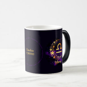 Gestalten Sie Ihre eigene Lila Libra Zodiac Verwandlungstasse