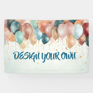 Gestalten Sie Ihre eigenen Feierballons Banner