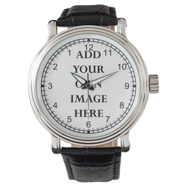 Gestalten Sie Ihre rückwärts-Uhr-Landschaft Armbanduhr (Vorderseite)
