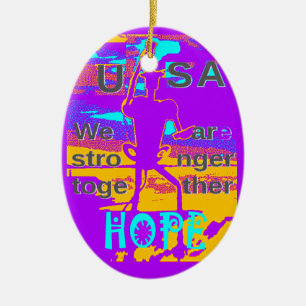 Gestalten Sie Ihre USA - hoffen wir gemeinsam Keramikornament
