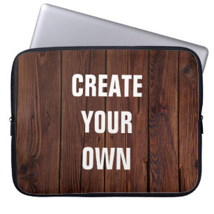 Gestalten Sie Ihren eigenen Holzfußboden-Look Laptopschutzhülle