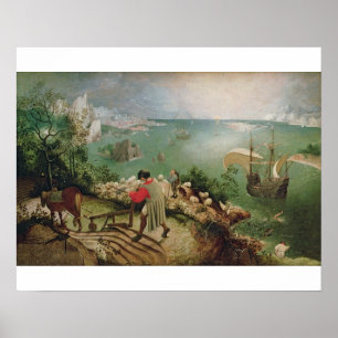 Gestalten Sie mit dem Fall von Ikarus, c.1555 Poster