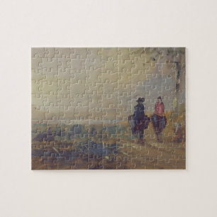Gestalten Sie mit dem See und zwei Zahlen