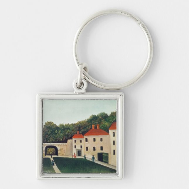 Gestalten Sie mit einem Bogen und drei Houses, Schlüsselanhänger (Vorne)