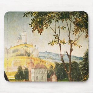 Gestalten Sie mit Schloss in einem Burggraben und Mousepad