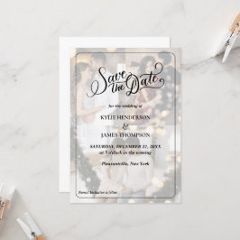 Gestalten Sie Save the Date Ihre eigene 3 FotoColl Einladung