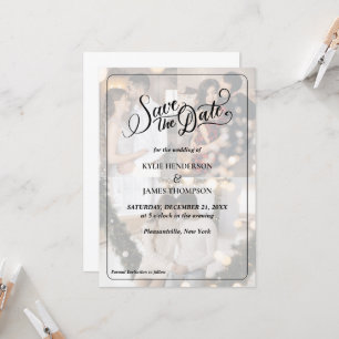 Gestalten Sie Save the Date Ihre eigene 3 FotoColl Einladung