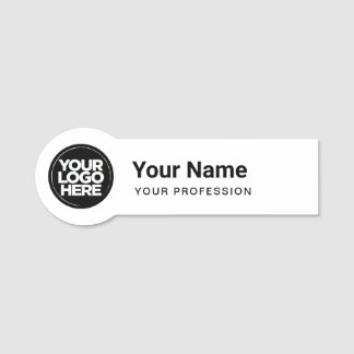 Gestaltete Button-Round-Logo-Logos Namensschild