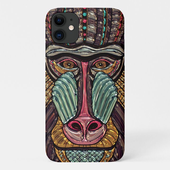 Gestaltete Glas-Babys aus afrikanischer Tierkunst Case-Mate iPhone Hülle (Rückseite)