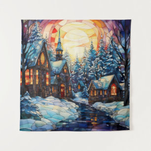 Gestaltete Glaskirchenkleppchen Wandteppich