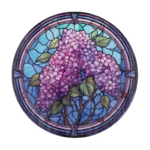 Gestaltete Glass Lilac Blüten Schneidebrett