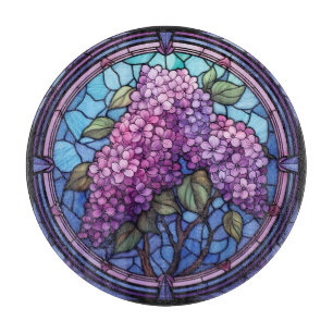 Gestaltete Glass Lilac Blüten Schneidebrett