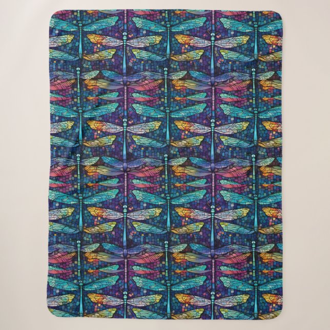 Gestaltete Glasslibelle Sherpadecke (Vorderseite)
