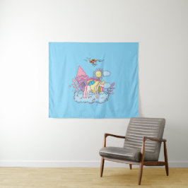 Gestaltete und spielerische Art Wandteppich