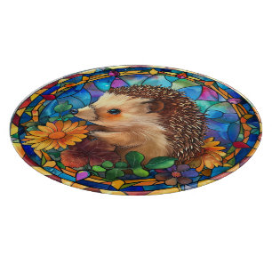 Gestaltetes Glas Look Igel Küche Schneidebrett