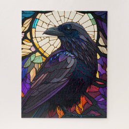 Gestaltetes Glas Raven, Hexe vertraut, gotisch