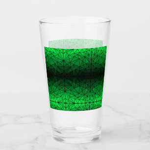Gestaltetes Glasmuster 02.Green.Black Line BG Glas