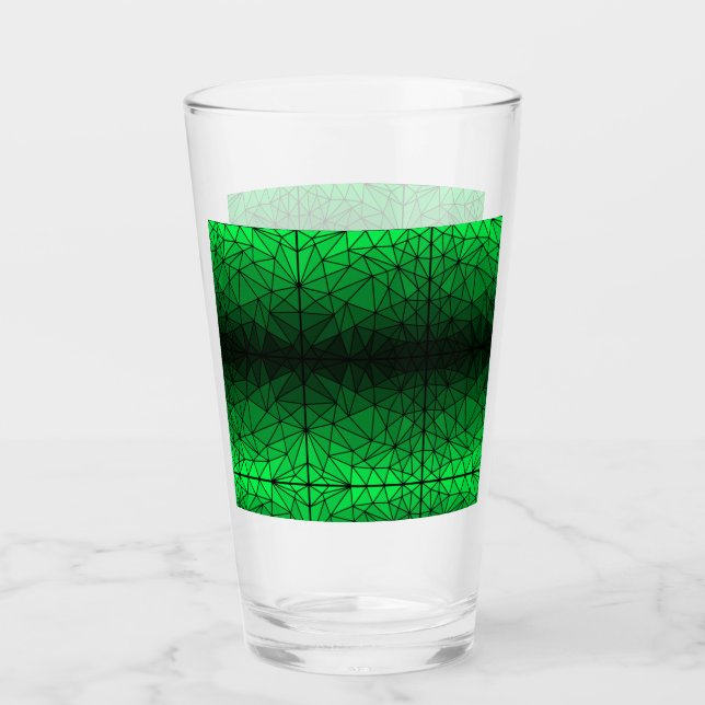 Gestaltetes Glasmuster 02.Green.Black Line BG Glas (Vorderseite)