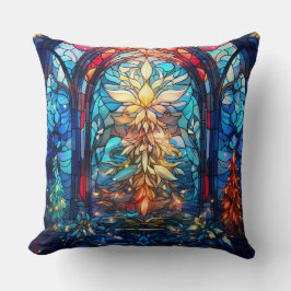 Gestaltetes Glassrost Kissen - Holiday Floral