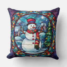 Gestaltetes Glassrost Kissen - Holiday Floral