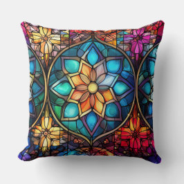 Gestaltetes Glassrost Kissen - Holiday Floral